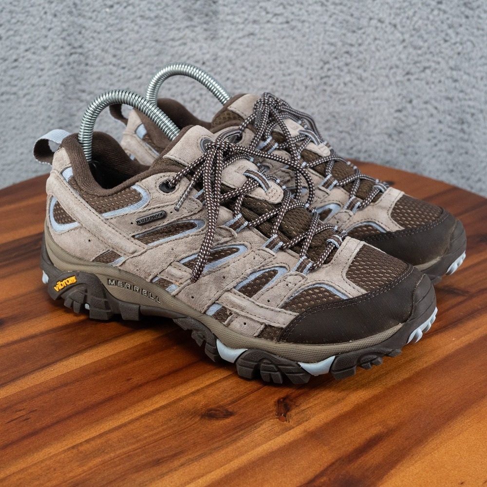 Size 8 - Merrell Moab 2 Waterproof Hiking Shoes Brindle J99776